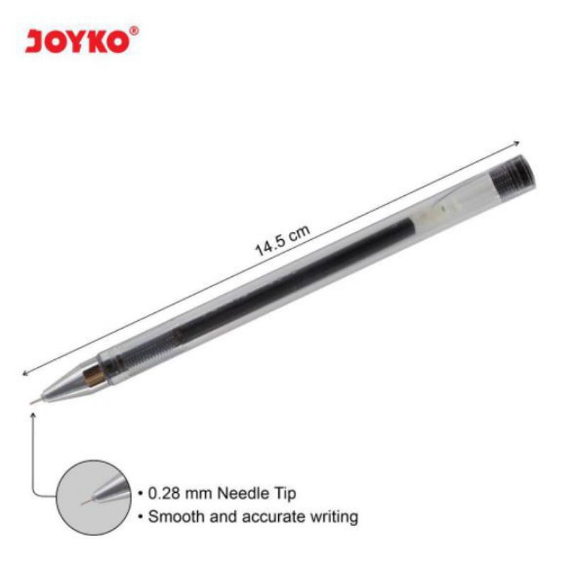 

RB Pulpen Gel Joyko Gp-266 I-Tech 2/0.28mm ( 1pak/12pcs )