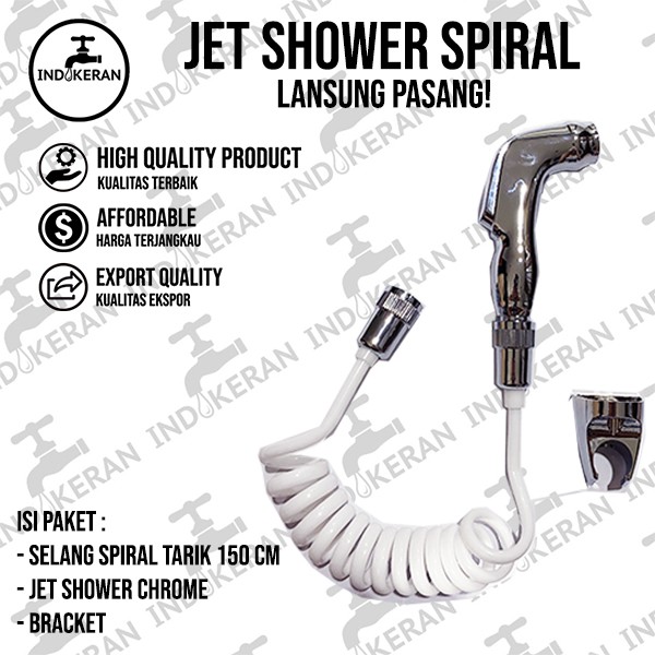 INDOKERAN - Jet Shower Cebok Spiral New - High Quality