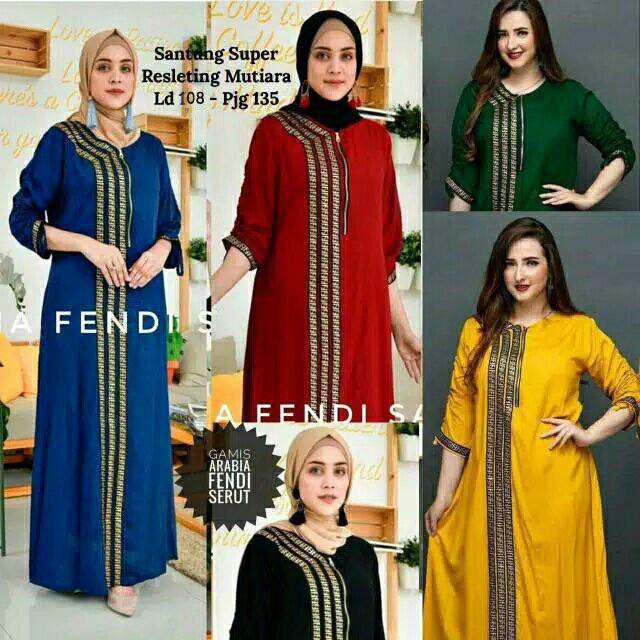 Terbaru Gamis Arabian Longdress Renda Sultan Baju Muslimah