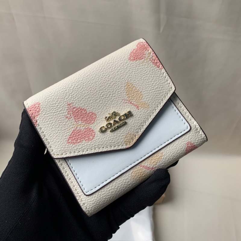 Coach Small Wallet With Butterfly Print