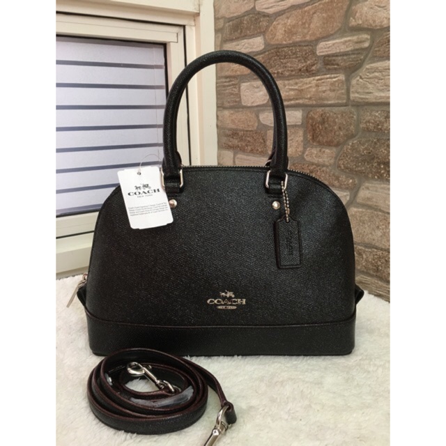 Tas coach mini sierra black glitter original bag