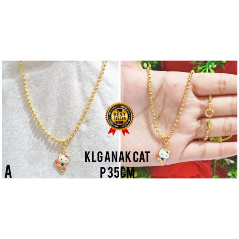 Kalung anak motif kepala hello Kitty murah