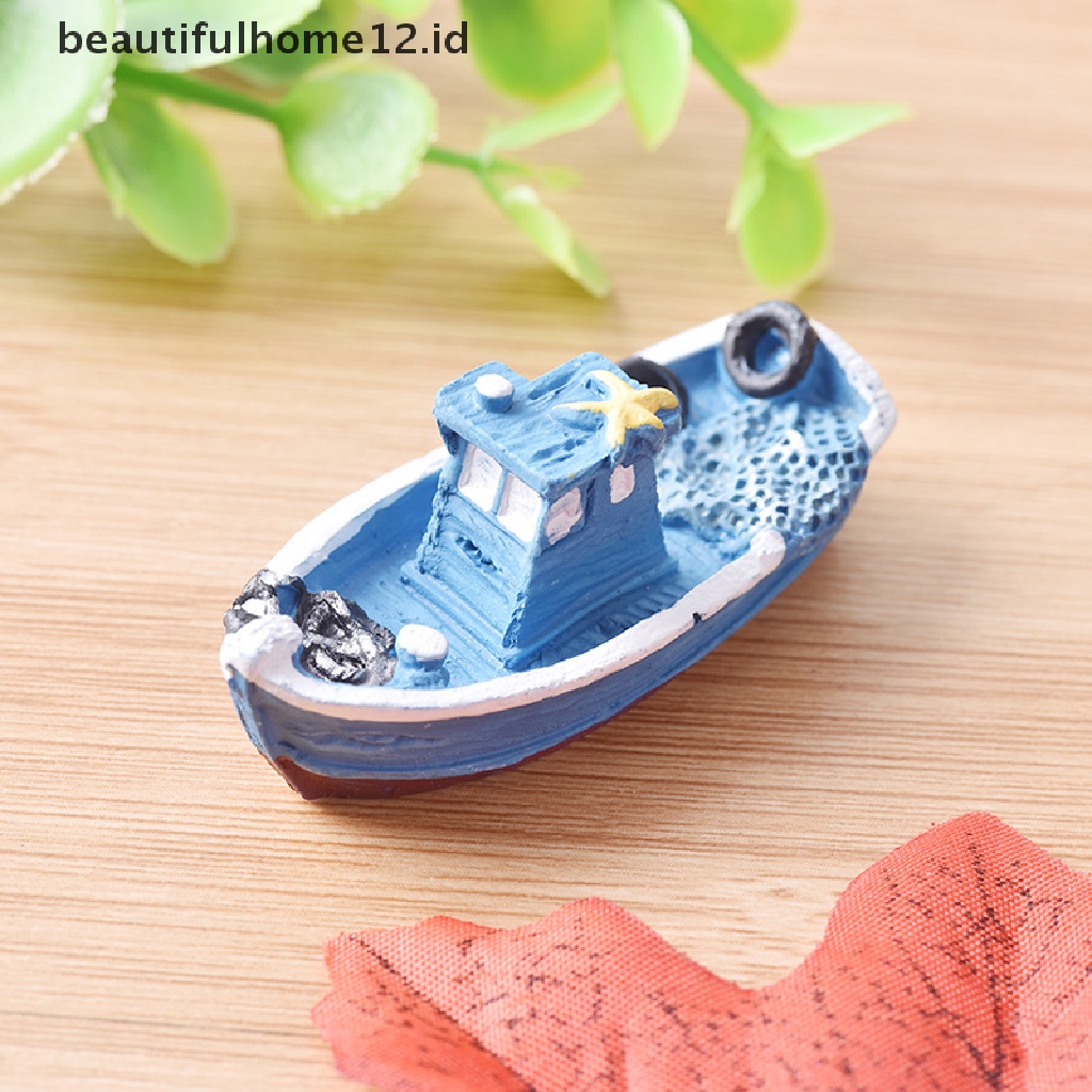 (Beautifulhome12.Id) 1pc Miniatur Kapal Pesiar Diy Untuk Dekorasi Taman