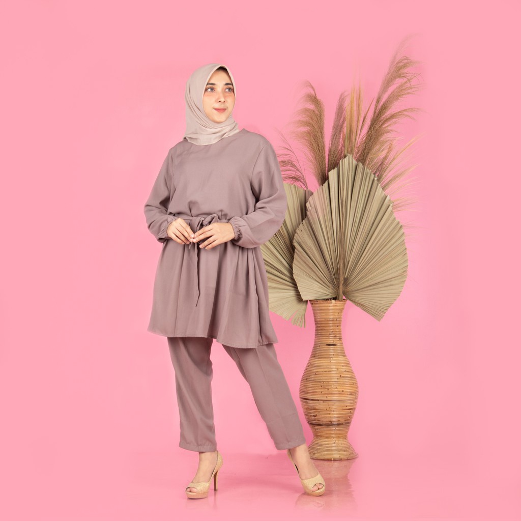Setelan Tunik Celana Panjang Ayeesa