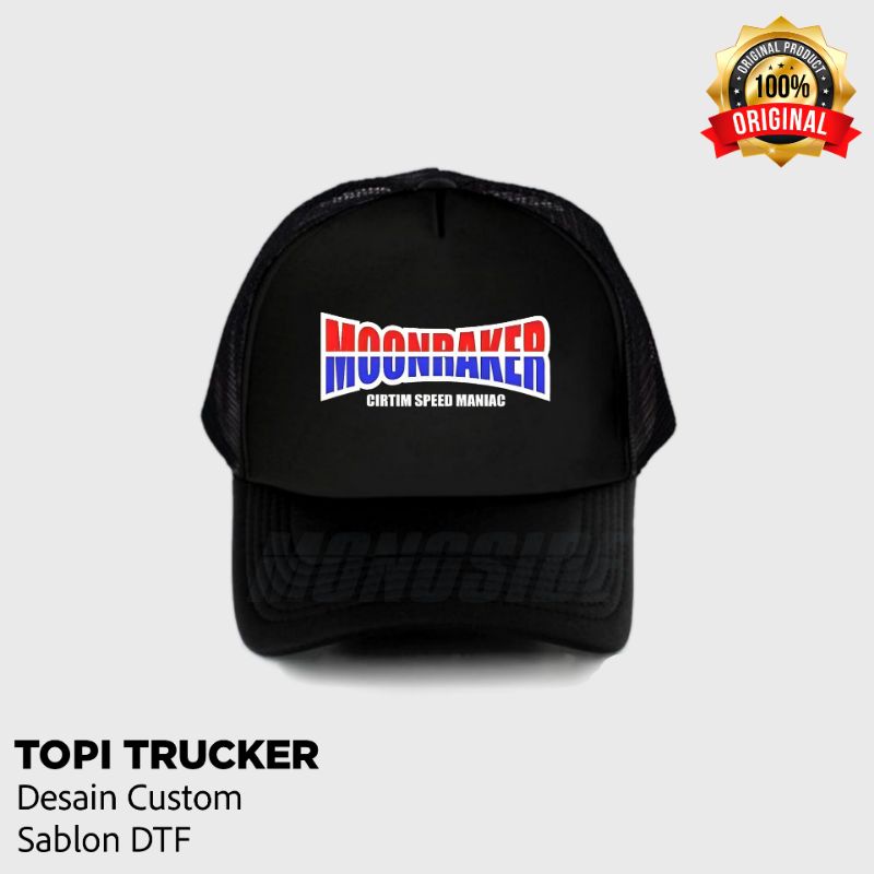 TOPI TRUCKER MOONRAKER CIRTIM SPEED MANIAC TERBARU Sablon DTF Topi custom