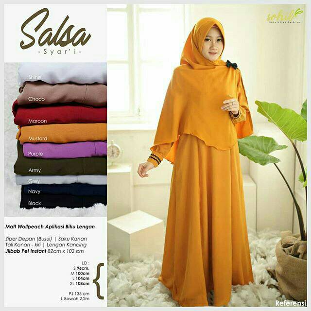 GAMIS SET SYARI SALSA WOLFIS