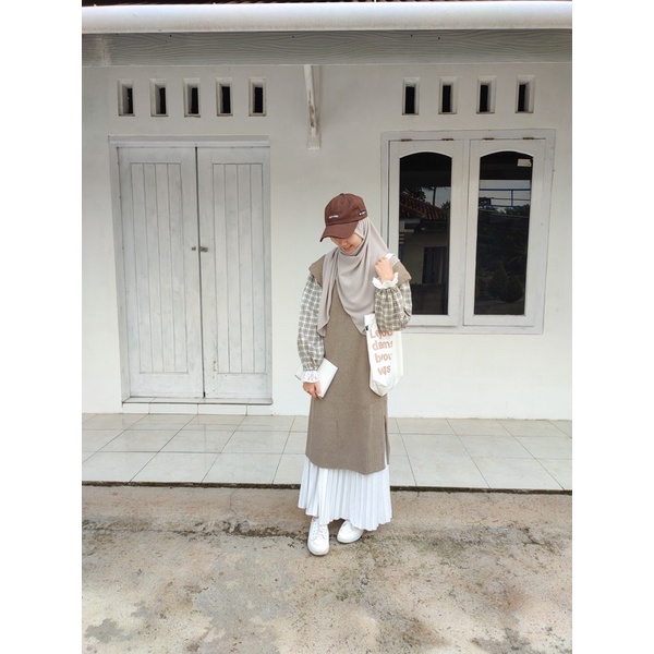 Long vest (long vest rajut vintage style)