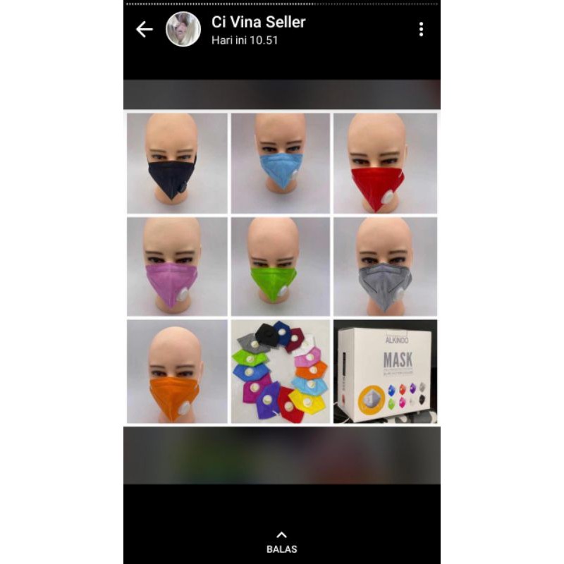 Kn95 warna warni+VALVE
