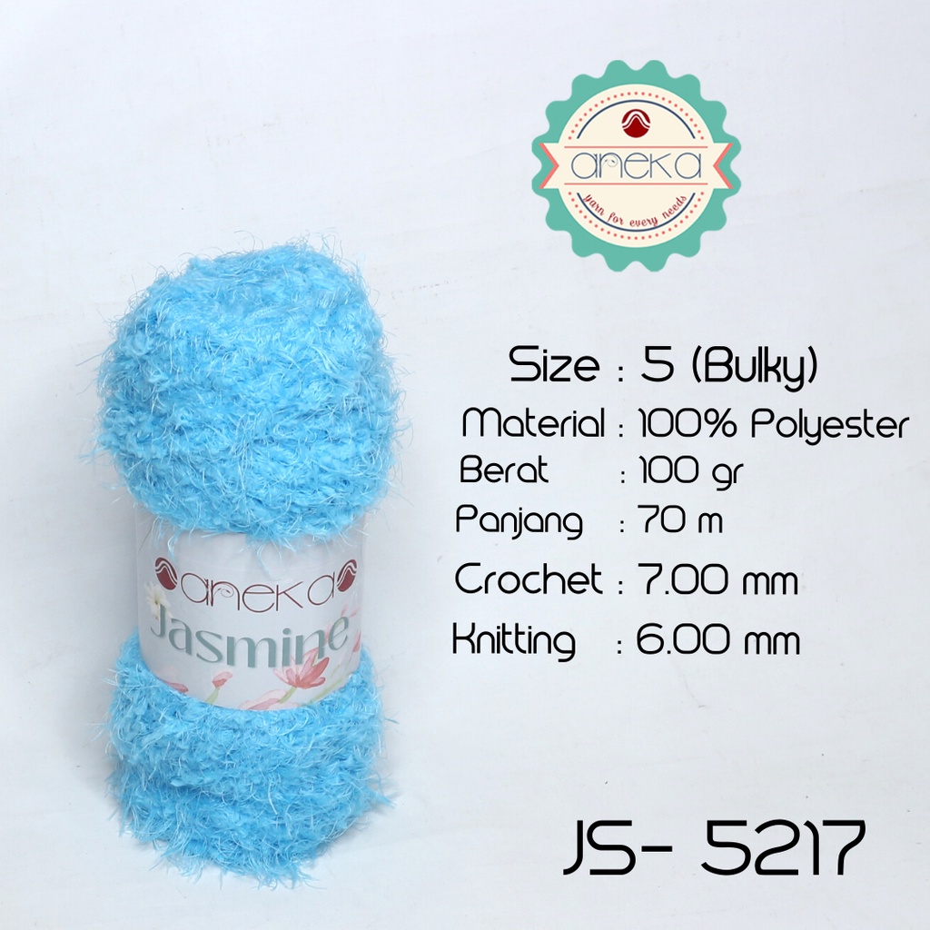 Benang Rajut Bulu Halus Jasmine Yarn / Cashmere Plush - 5217