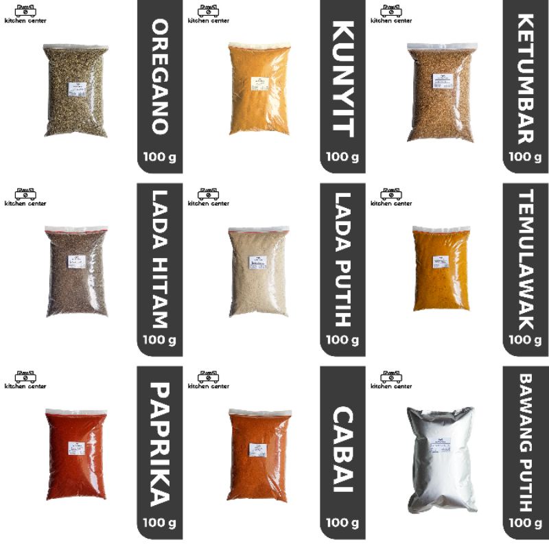 

[100gr] REMPAH BUBUK KILOAN MURAH DAN LENGKAP COCOK UNTUK UKM DAN IBU HEMAT Lada putih Paprika bubuk