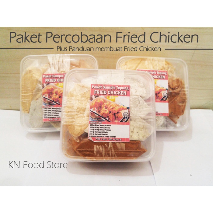 

MURAH Tepung Bumbu Percobaan Fried Chicken / Bumbu Ayam Goreng- Paket Trial