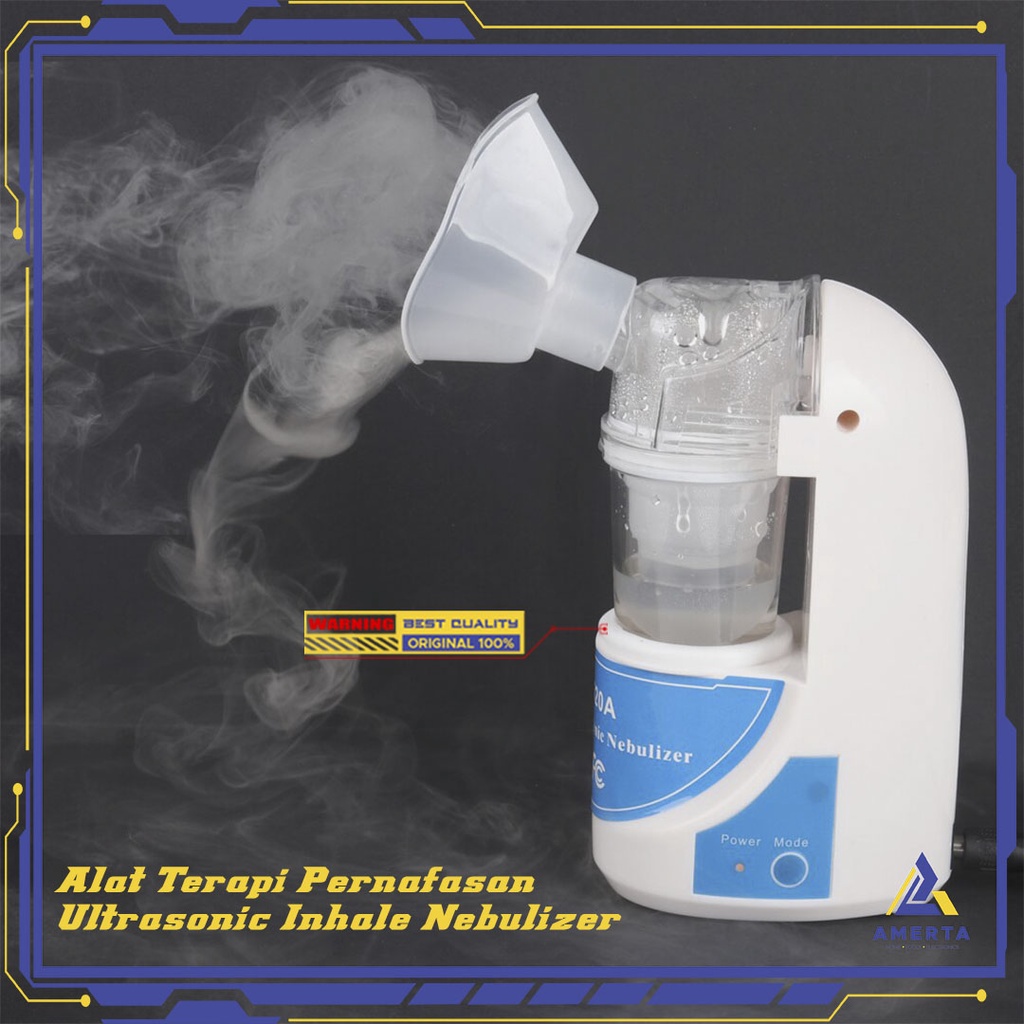 TaffOmicron Alat Terapi Pernafasan Ultrasonic Inhale Nebulizer