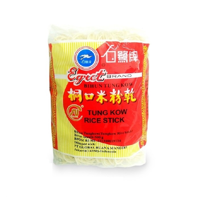 Egret Brand Bihun Tung Kow / Tungkow Rice Stick 500 Gram