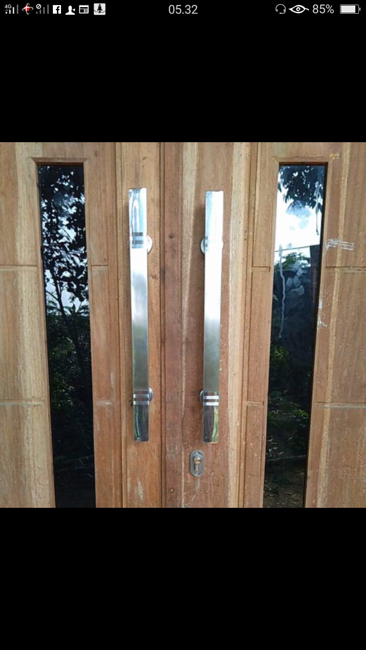 Handle Pintu Stainless 45cm 2set+kunci Promo