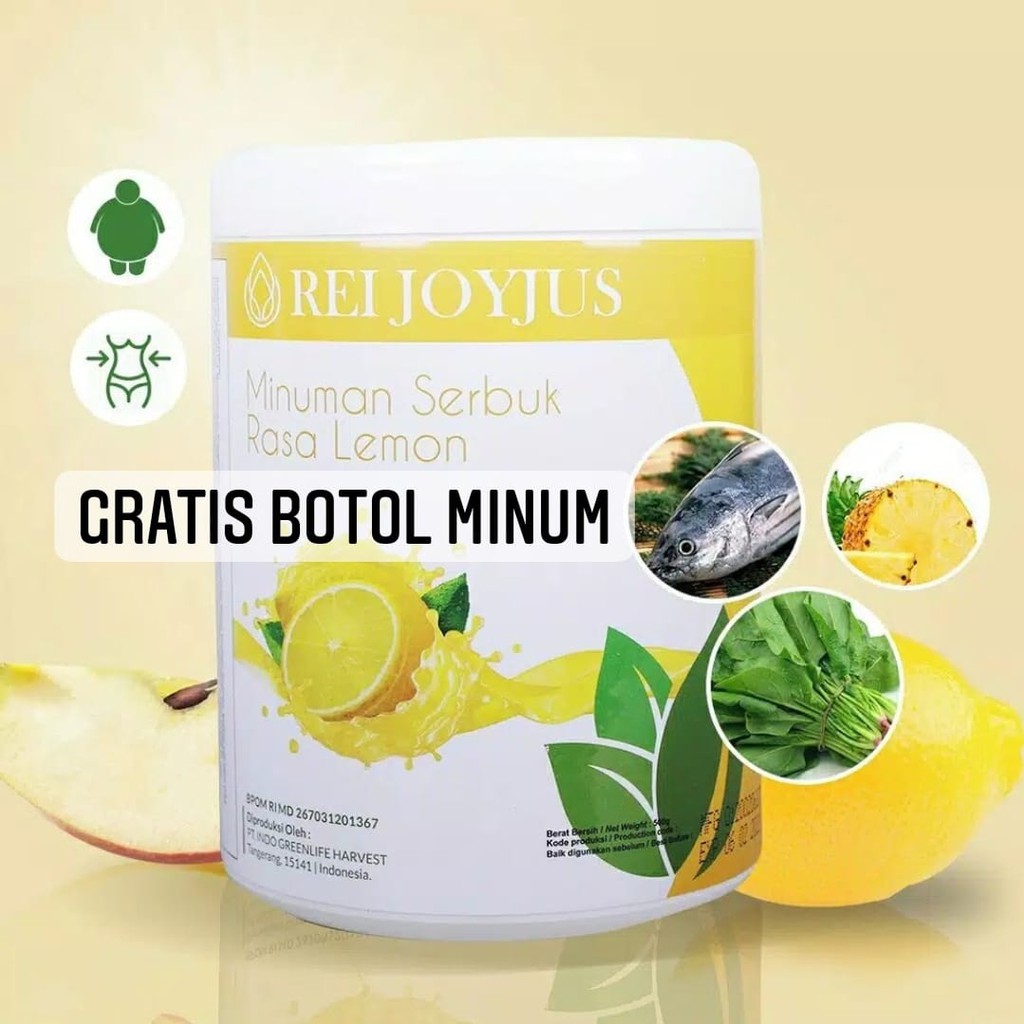 REI JOYJUS Slim Fiber 500 Gram gr With Collagen Jus Pelangsing Suplemen diet menurunkan berat badan