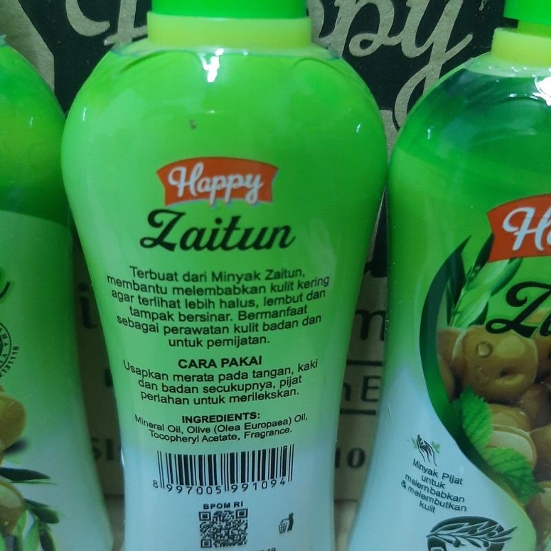 COD Gratis Minyak Zaitun Asli Happy Kemiriku 100 ml