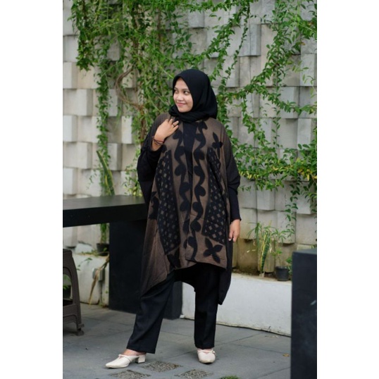 BATIK CARDIGAN OUTER KIMONO WANITA RAYON GLOYOR MOTIF ETNIQ ALLSIZE MODERN