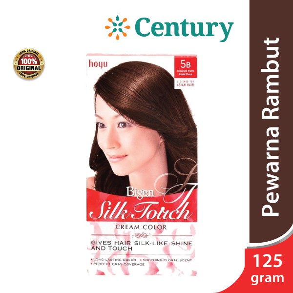 BIGEN SILK TOUCH CHOCO BROWN 5B / PEWARNA RAMBUT COKLAT / CAT RAMBUT