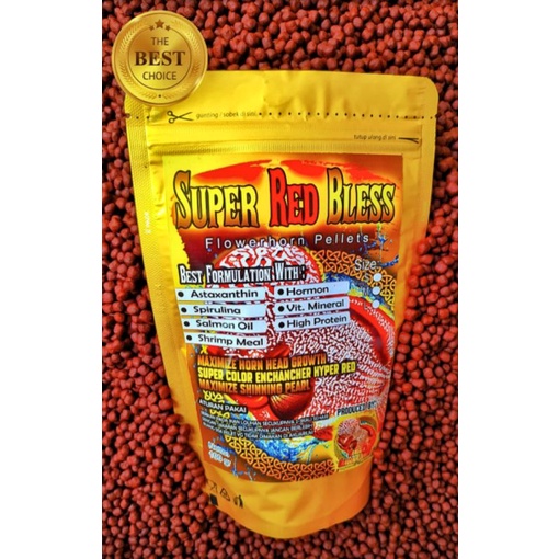 Super Red Bless Pelet Ikan Louhan