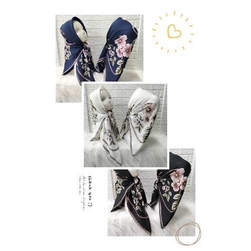 hujab segi empat voal motif premium deenay kw scarf