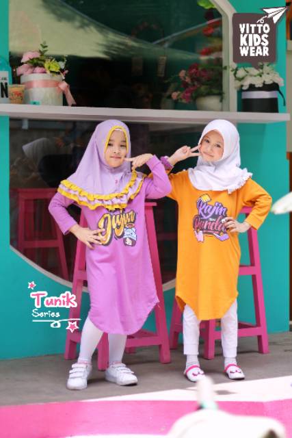 Tunik Anak Big Cutting Vitto sisa size 2.4.6 saja