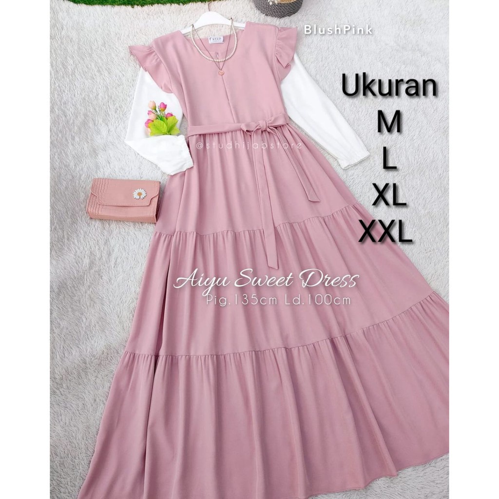 Aira dress|Gamis wanita modern|Gamis model terbaru|Gamis 2022|Gamis murah