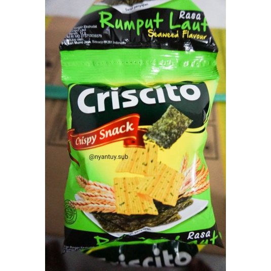 

Criscito Crispy Snack Renceng rasa Rumput Laut isi 10pc