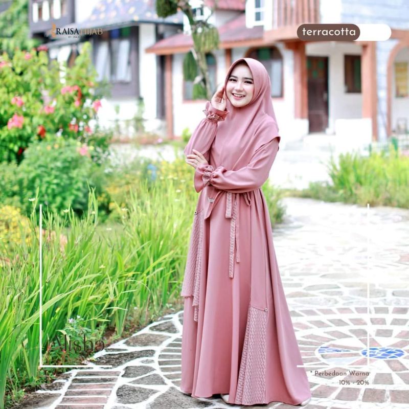 ALISHA SET TERRACOTA||BY RAISA HIJAB