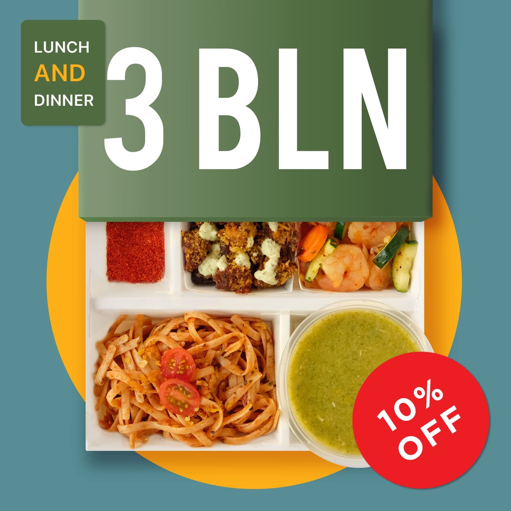 

Dapurfit 3 BLN Lunch AND Dinner (120box-60days) Best Healthy Diet Catering Program | BISA DICICIL!