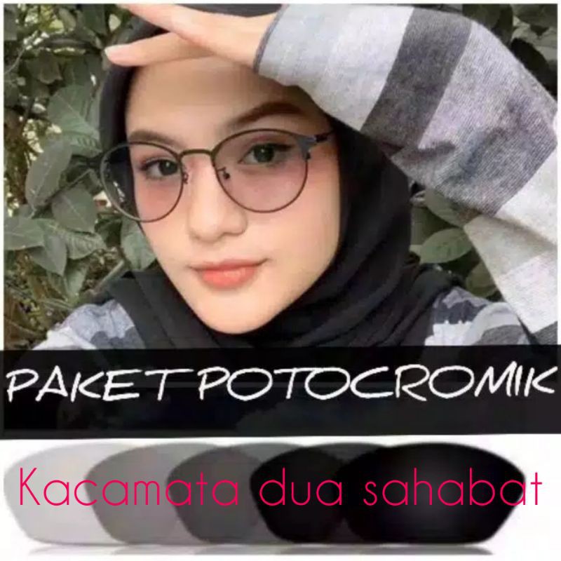 kacamata oval gratis lensa fhotocromic/blue ray pilih sah satunya