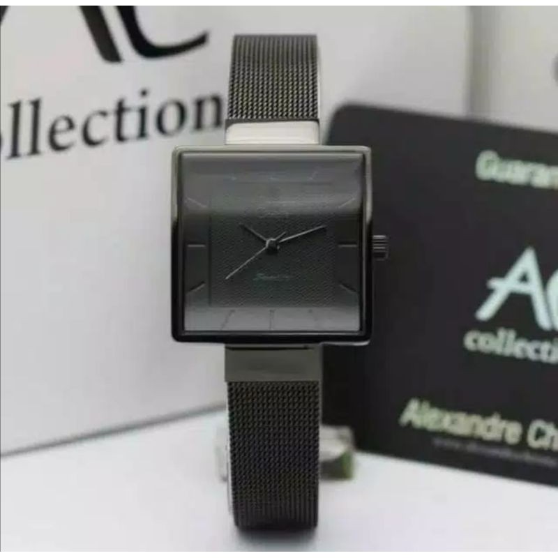 Jam Tangan Alexandre Christie 2510 Wanita Black Original