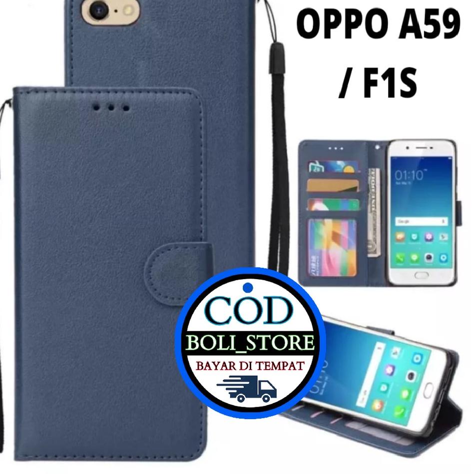 [PJ1211] CASING / CASE KULIT FOR OPPO F1S  OPPO A59 - CASING DOMPET- COVER -SARUNG HP 845SRE