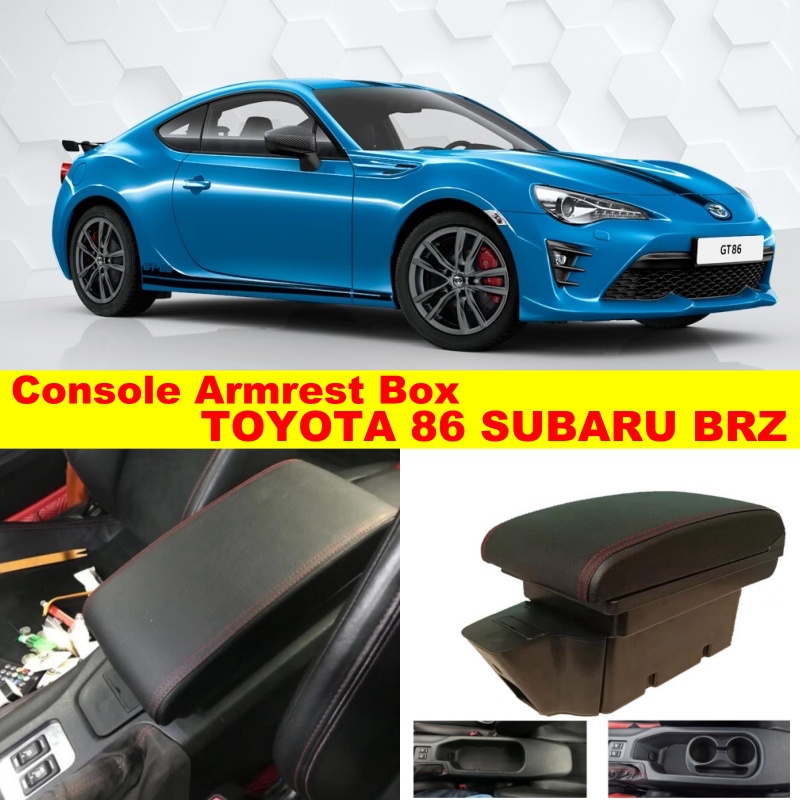 Armrest Console Box Kotak Alas Lengan TOYOTA 86 SUBARU BRZ dual stack 2 Port USB Charger