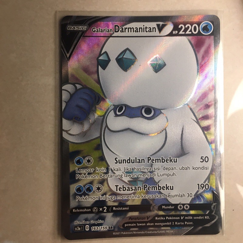 Kartu Pokemon,Darmanitan V SR