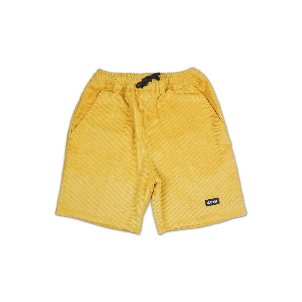 Corduray short pants yellow- celana corduray- celana corduroy pendek- celana pendek- 4cm- 4cmstore