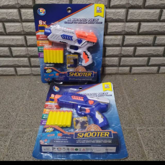 Mainan Tembakan Peluru Bisa Nerf Gun - Mainan Pistol Peluru Bisa - Mainan Anak Tembakan Peluru Busa