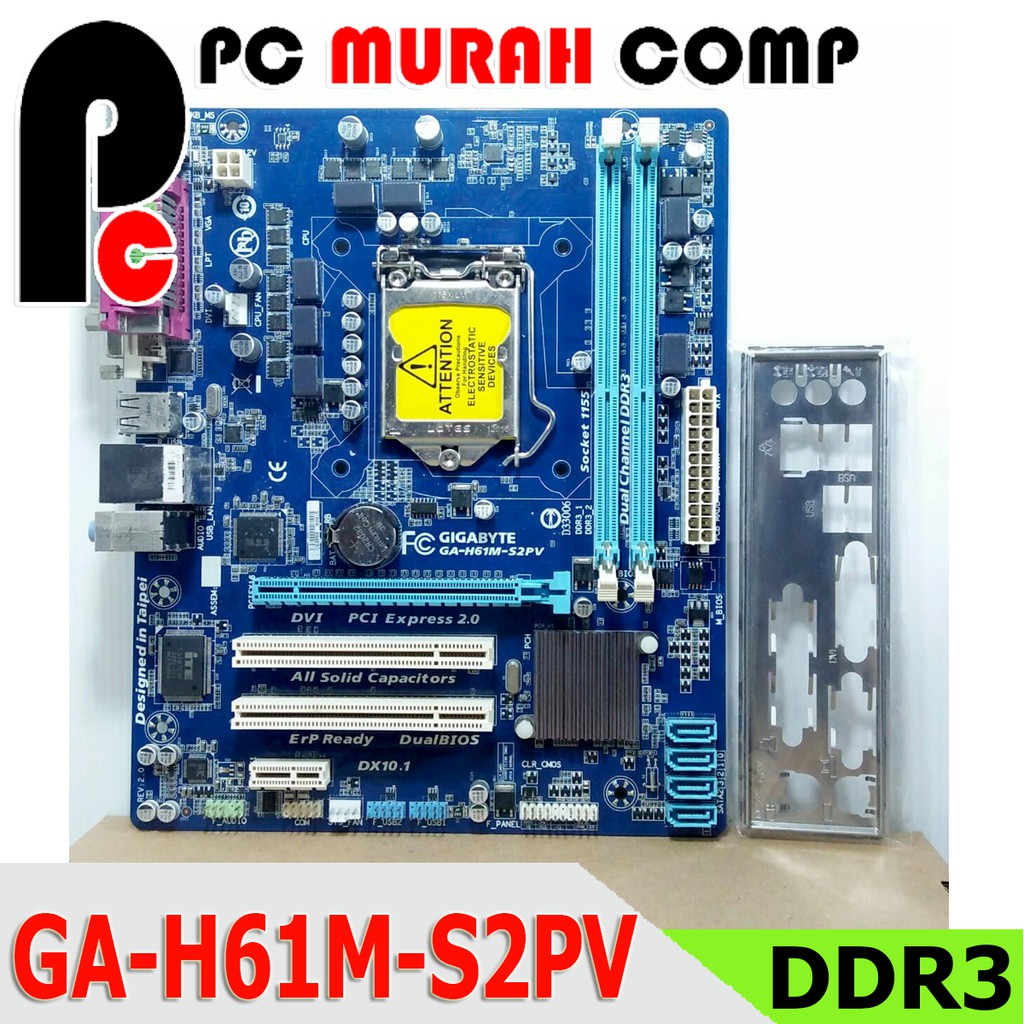 Mobo Mainboard Pc Intel LGA 1155 H61 ONBOARD GIGABYTE