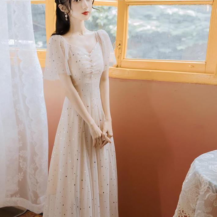 Big Sale  dress brukat/dress brukat import/long dress satin/dress brukat pendek/long dress brukat/ma