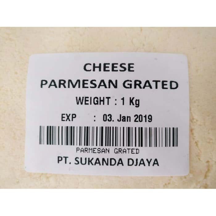 

Keju- Floridia Keju Parmesan Bubuk / Grated Parmesan Cheese 500 Gr Australia -Keju.