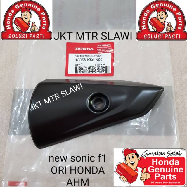 18356-K56-N00 protektor pelindung knalpot new sonic 150 f1 sonic ori honda ahm asli honda