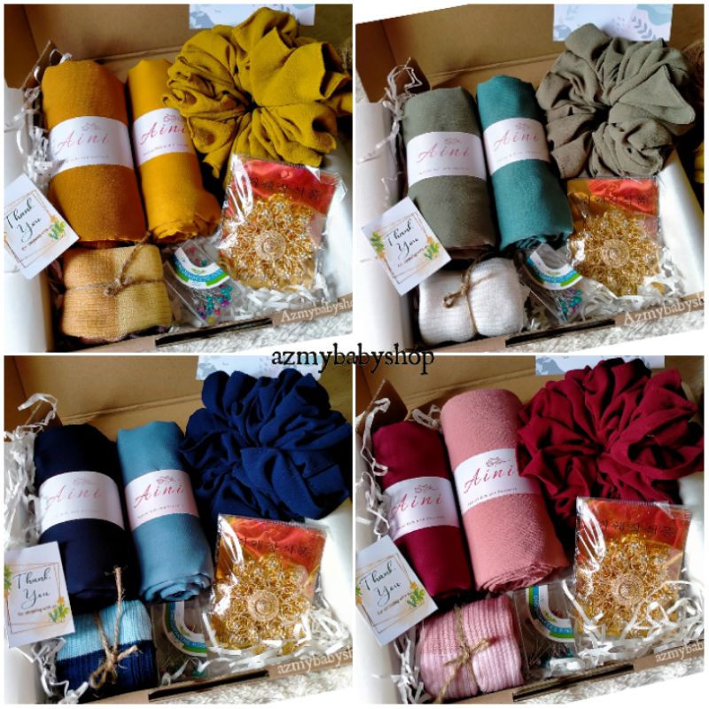 

Hampers gift box hadiah jilbab EXLUSIVE PAKET 9