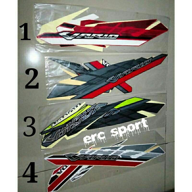 Striping strip lis les polet sticker bodi motor honda vario 125  tahun 2017-2018 Murah