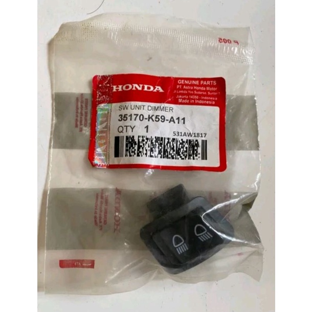 Tombol Sakelar Saklar Dim Honda Vario 150 Vario 125 ESP
