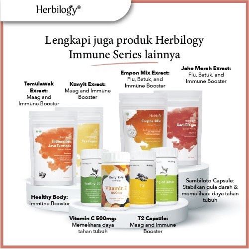 HERBILOGY On The Go Red Ginger Extract Powder Minuman Immune Booster