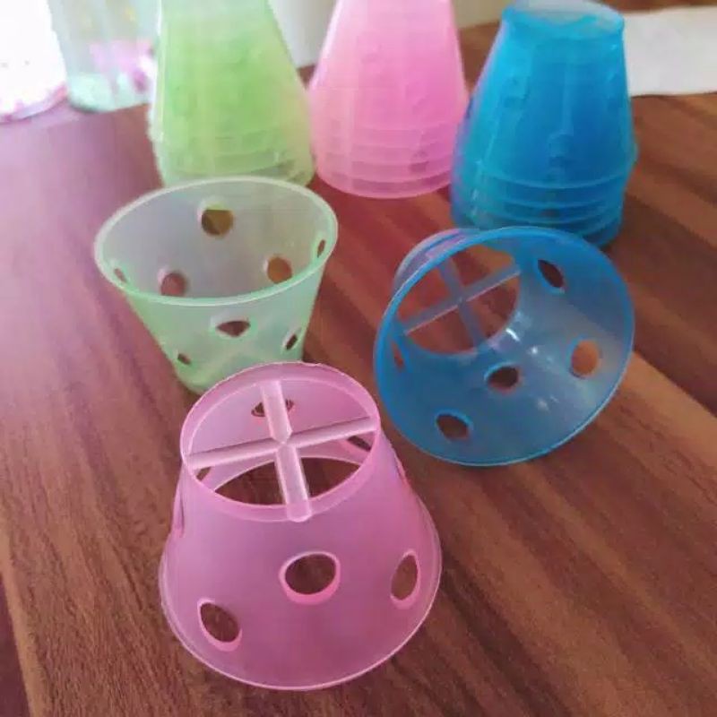 12 PCS CETAKAN BOLU KUKUS PLASTIK / CETAKAN KUE KUKUS