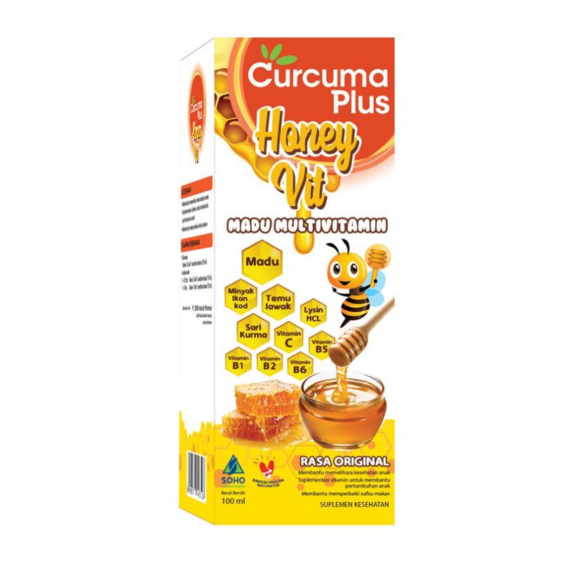 CURCUMA PLUS HONEY VIT RASA ORIGINAL 100 ML - ED 02/2025