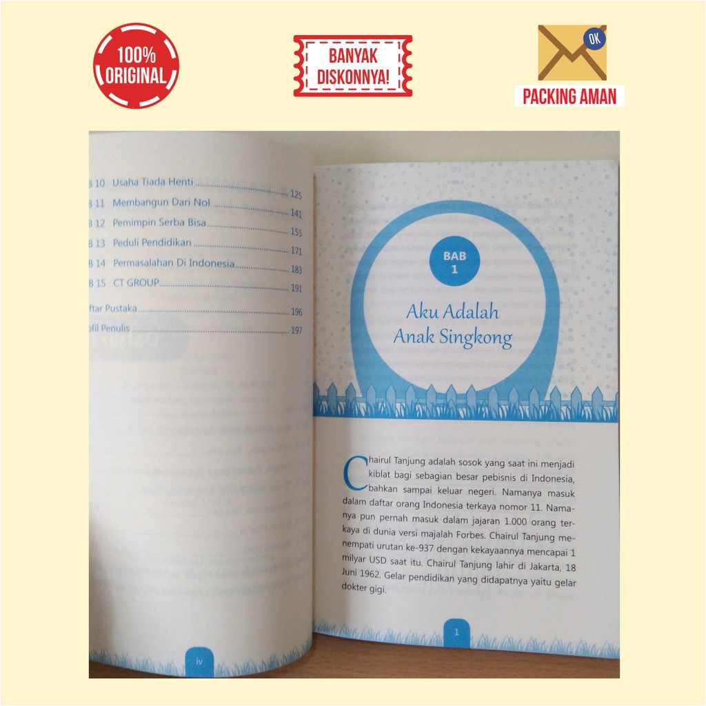 Buku Motivasi Biografi Kisah, Perjuangan, & Inspirasi Chairul Tanjung-2