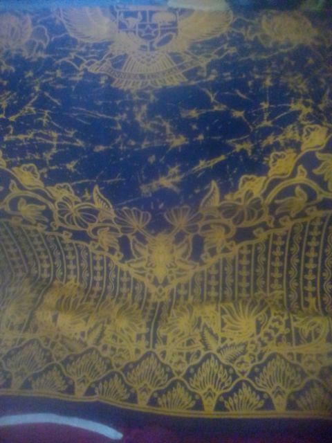 Kain Batik Solo (grounding) Motif Burung Garuda Pancasila Warna Coklat