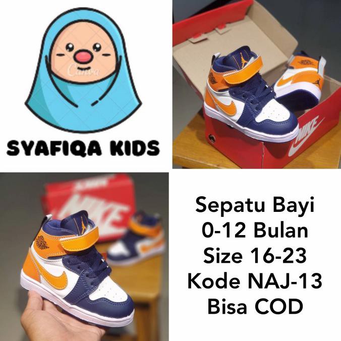 SEPATU BAYI LAKI-LAKI 0-12 BULAN NIKE AIR JORDAN SIZE 19-23 NAJ-13 2307