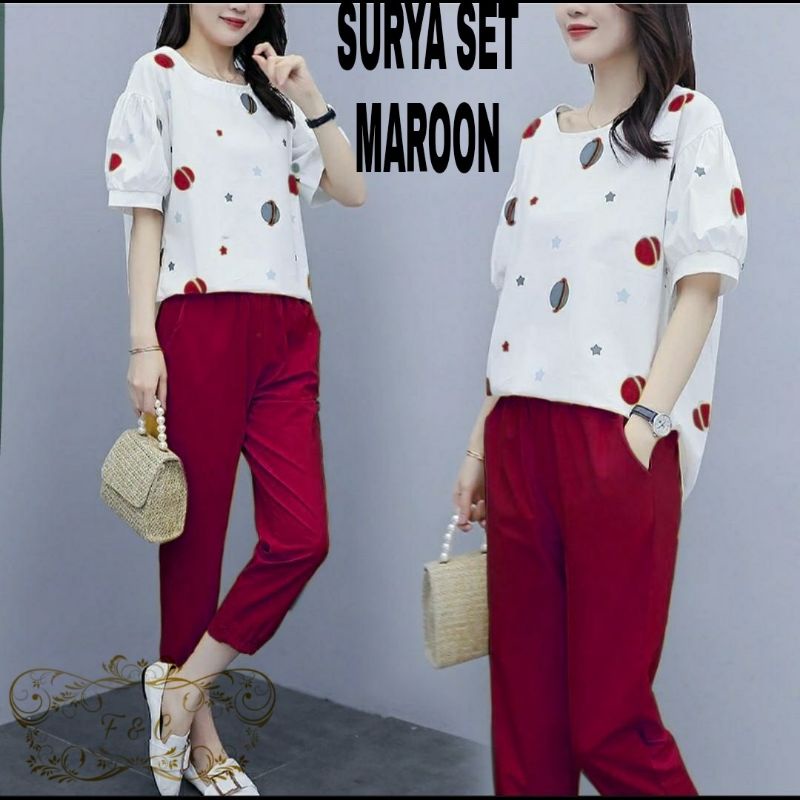 SET CELANA SURYA FASHION, BABYTERRY, SETELAN